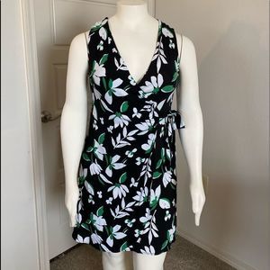 Women’s Wrap Tie Sleeveless Dress Large